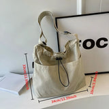 Qfdian Tote bag Large capacity crossbody all-in-one single-shoulder class commuter bag