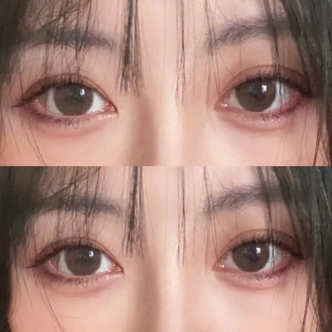 Qfdian Hazel Color Contact Lenses Softlens for Eyes Lenses Cosmetic Eyecontacts with Myopia