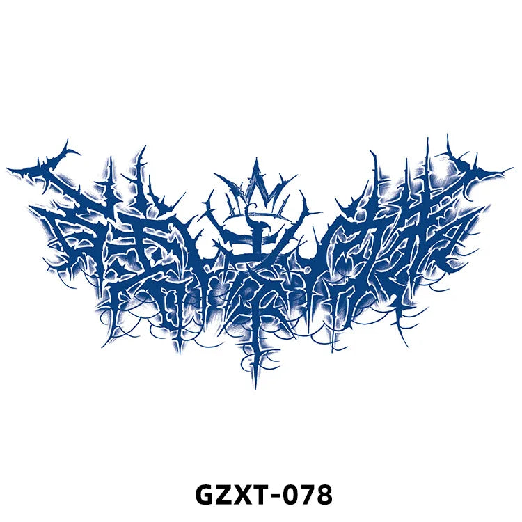 Qfdian New Wholesale Juice Chest Stickers Tattoo Herbal Semi-permanent Back Tatoo Wings Tattoo Stickpaper