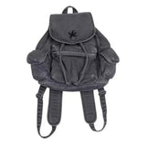 Qfdian Vintage Y2k Aesthetic Women Students Backpacks Casual Simple All Match Denim Bags Japanese Streetwear Fashion Girls Schoolbags