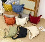 Qfdian New Women Simple All Match Shoulder Handbags Casual Solid Cargo Hobo Bag Streetwear Vintage Crossbody Bags Y2k Aesthetic