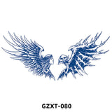 Qfdian New Wholesale Juice Chest Stickers Tattoo Herbal Semi-permanent Back Tatoo Wings Tattoo Stickpaper