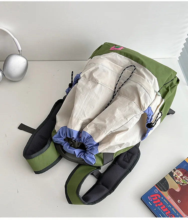 Qfdian New Spring and Autumn Collection Lightweight Backpack with Drawstring Drawstring Bag Outdoor Sports Mountaineering Large Capacit