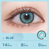 Qfdian 2Pieces Color Contact Lenses Bueatiful Pupil Cosmetic Circle Lens Yearly Cosplay Colour Contacts