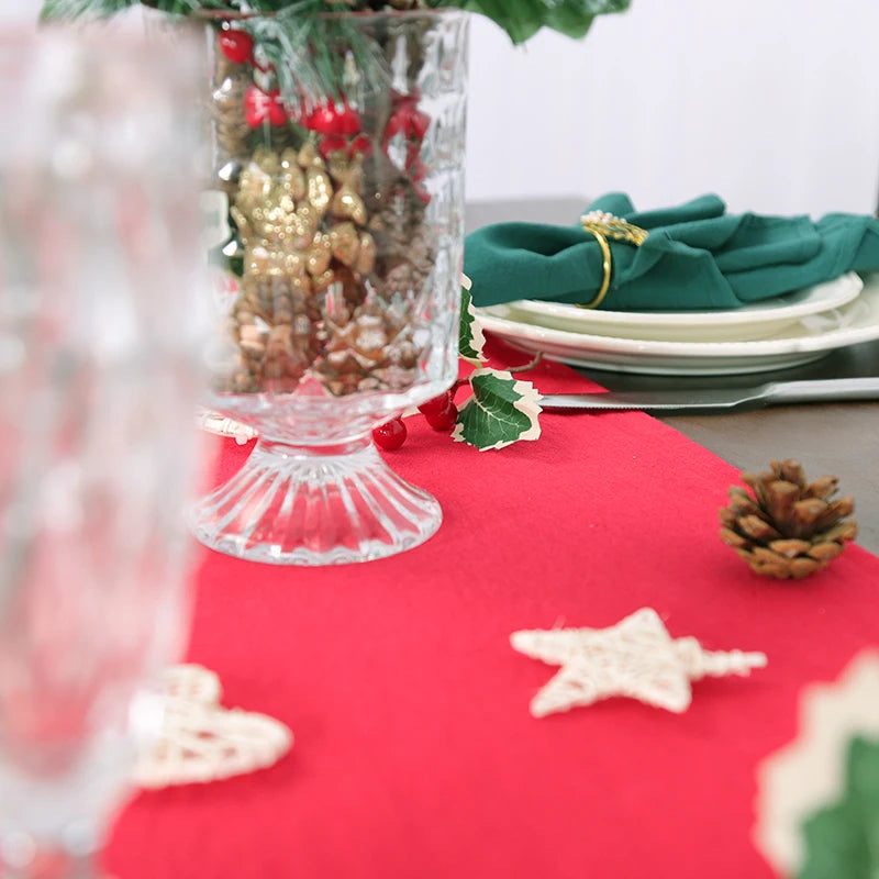 Qfdian 10PC Cloth Napkins Dark Green 30X45cm Thanksgiving Cotton Dinner Napkin for Wedding Party Baby Shower Christmas Table Decoration