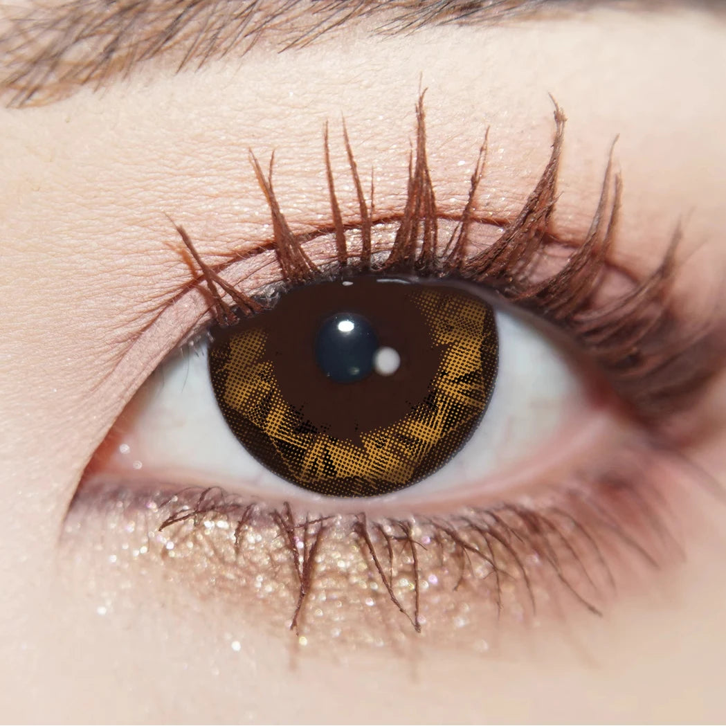 Qfdian Graded 1pair Color Contact Lenses Diamond Series Softlens 14.4mm