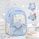 Qfdian Girl's Backpack Student New Fashion Backpacks for Girls Large Capacity School Bag Travel Bag Female Shoulder Bag for High School