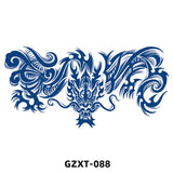 Qfdian New Wholesale Juice Chest Stickers Tattoo Herbal Semi-permanent Back Tatoo Wings Tattoo Stickpaper