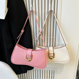 Qfdian Women Shoulder Bag Fashion Girl Underarm Bag Girl School Class Handbag Purse Ladies Commuter Mobile Phone Wallets