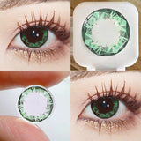 Qfdian 2pcs Diamond Cosplay Nightclub Party Contact Lenses Luxury Softlens 14.2mm
