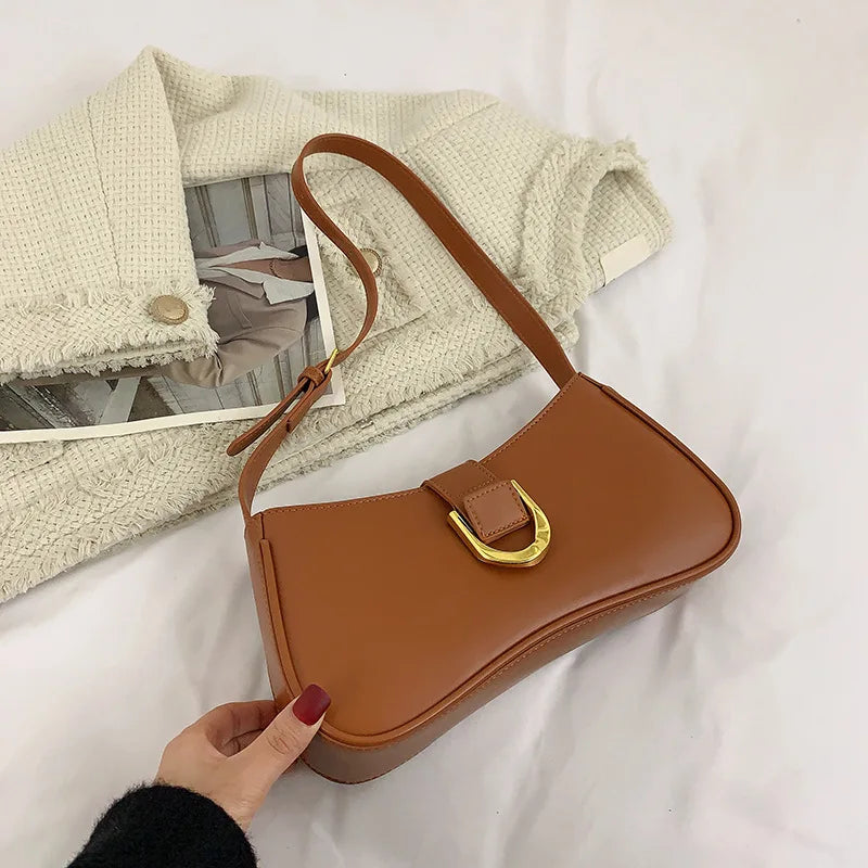 Qfdian Women Shoulder Bag Fashion Girl Underarm Bag Girl School Class Handbag Purse Ladies Commuter Mobile Phone Wallets