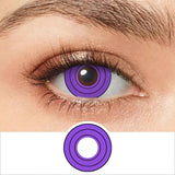 Qfdian 2Pcs/Pair Contacts Annually Red Color Contact Lenses Cosplay Halloween Eye Lenses