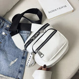 Qfdian PU Bag Female Shoulder Bag Fashion Handbag For Women Messenger Bags With Zipper Designer Bag Ladies Gift Bag