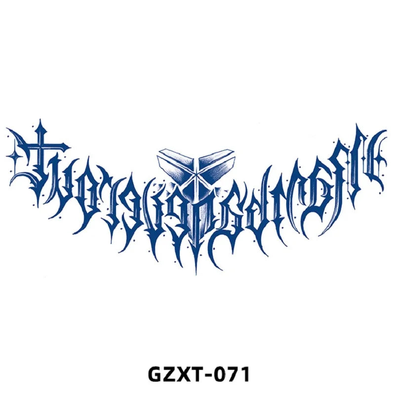 Qfdian New Wholesale Juice Chest Stickers Tattoo Herbal Semi-permanent Back Tatoo Wings Tattoo Stickpaper