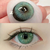 Qfdian Graded 1pair Color Contact Lenses Mixblood Softlens 12months