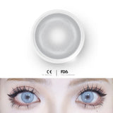Qfdian 1pair Cosplay Koi Blue Green Pink Red Brown Violet Contact Lenses Halloween Scary Softlens 14.5mm