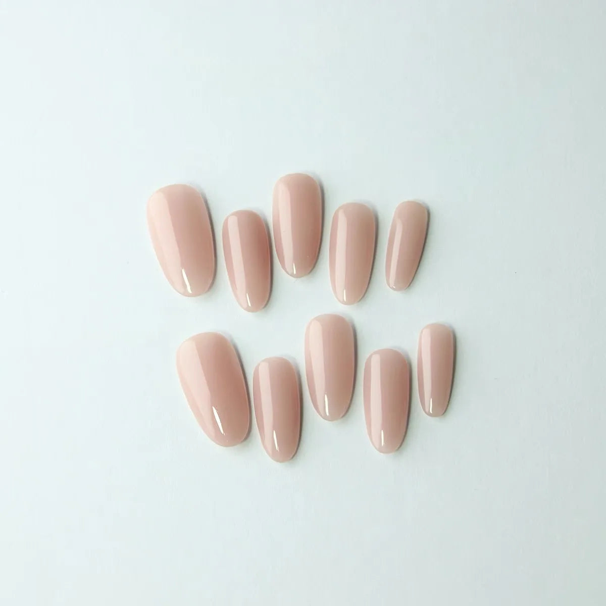 Qfdian 10PCS Handmade Press on Nails Reusable Adhesive False Nails Fake Nails Wearwable Manicure Art Finger Tips Decoration Fashionista