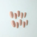 Qfdian 10PCS Handmade Press on Nails Reusable Adhesive False Nails Fake Nails Wearwable Manicure Art Finger Tips Decoration Fashionista