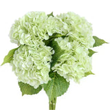 Qfdian 4 pcs Hydrangea Artificial Flowers Real Touch Latex Artificial Hydrangea for Wedding Bouquet Party Home Decor