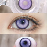 Qfdian 1pair Cosplay Koi Blue Green Pink Red Brown Violet Contact Lenses Halloween Scary Softlens 14.5mm
