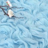 Qfdian Beige Table Runner Gauze Cheesecloth Rustic Sheer Boho Wedding Decoration Tablecloth Baby Shower Christmas Birthday Party Decors