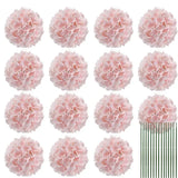 Qfdian Silk Hydrangea Flowers 54 Petals Artificial Hydrangeas with Stem for Flower Arrangement Table Decor Wedding Home Decoration
