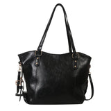 Qfdian Women Tote Bag New Fashion Retro Commuter Bags Large Capacity Crossbody Bag Student Book Shopping Shoulder Bag