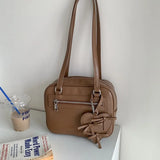 Qfdian Luxury Design Streetwear Fashion Shoulder Bags Korean Simple Casual Solid Underarm Bag New Trendy Y2k Aesthetic Women's Handbags