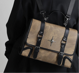 Qfdian 2025 New Trendy Fashion Students Schoolbags High-capacity Preppy Women Shoulder Handbags Vintage Y2k Aesthetic Star Backpacks