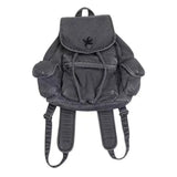 Qfdian Vintage Y2k Aesthetic Women Students Backpacks Casual Simple All Match Denim Bags Japanese Streetwear Fashion Girls Schoolbags