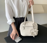 Qfdian Luxury Design Streetwear Fashion Shoulder Bags Korean Simple Casual Solid Underarm Bag New Trendy Y2k Aesthetic Women's Handbags