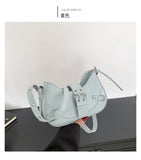 Qfdian Fashion Armpit Bag For Women New Y2K Underarm Bags Solid Color Crescent Shoulder Bag High Quality Crossbody Phone Pouch