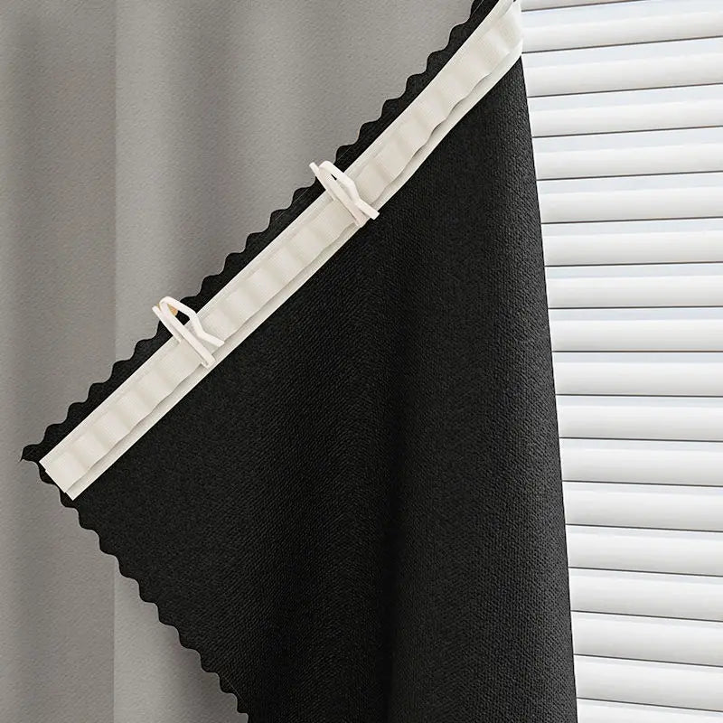 Qfdian Blackout Curtains High Shading Privacy Coated Insulated Lining Living Room Bedroom Grommets Hook 150 200 Home Decor