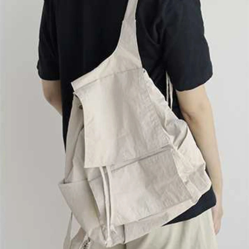 Qfdian Simple Solid Casual All Match Backpacks Women Students Y2k Aesthetic Casual Schoolbags 2025 New Fashion Ins Trendy Bags Japanese