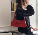 Qfdian Luxury Design All Match Y2k Aesthetic Bow Underarm Bag Women Fairy Elegant Shoulder Bags Office Lady Fashion Purses and Handbags