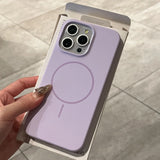 Qfdian Luxury Liquid Silicone Case For iPhone 16E 16 15 14 Plus 13 12 Pro Max 11 for Magsafe Magnetic Wireless Charging Shockproof Capa