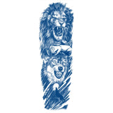 Qfdian Full Leg Arm Temporary Herbal Juice Ink Tattoo Stickers Lasting  15 Days Waterproof Tattoo  Animal  Tattoo Stickers for Men Boys