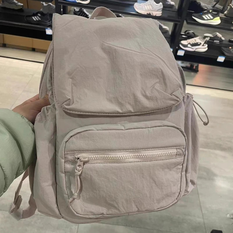 Qfdian Preppy Women Students Kawaii Backpacks 2025 New Casual Simple Y2k Aesthetic Handbags All Match Streetwear Ins Fashion Schoolbags