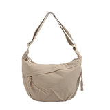 Qfdian New Women Simple All Match Shoulder Handbags Casual Solid Cargo Hobo Bag Streetwear Vintage Crossbody Bags Y2k Aesthetic
