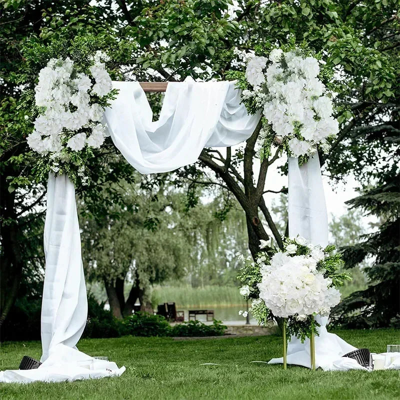 100 Pcs Hydrangea Artificial Flowers Silk Hydrangeas Flower Heads with Stems Fake Hydrangea Bouquet for Wedding DIY Floral Decor