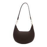 Qfdian New Fashion Underarm Bags High-end Moon-shaped Baseball Bag Showing Luxury Women's Single Shoulder Bag and Handbags