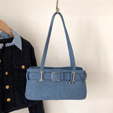 Qfdian Fashion Trendy Office Lady Elegant Shoulder Bags Sweet Y2k Aesthetic Chic Women's Handbags All Match Vintage Fairy Underarm Bag
