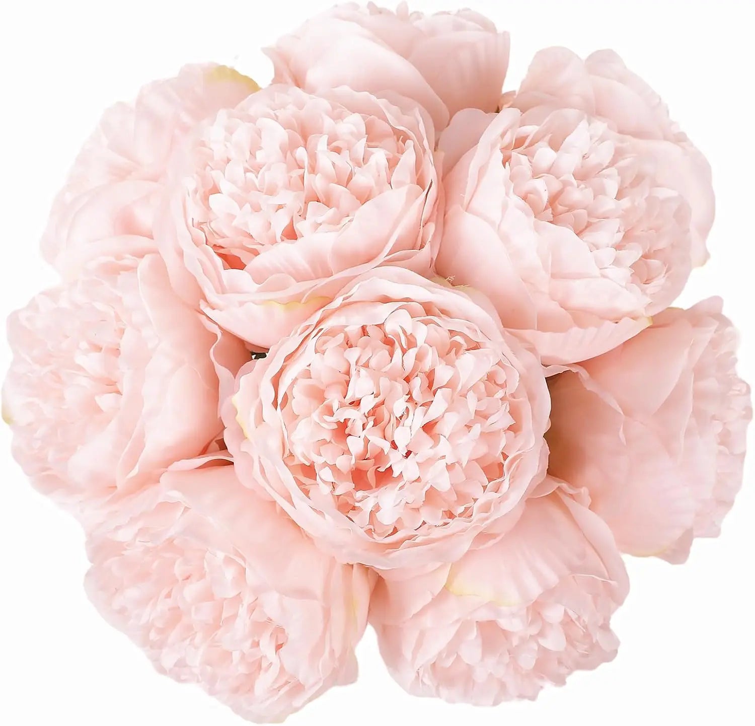 Qfdian 10PCS  Artificial Peony Flowers Fake Silk Peony for Home Wedding Table Centerpieces Party Festiva Decoration