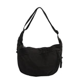 Qfdian New Women Simple All Match Shoulder Handbags Casual Solid Cargo Hobo Bag Streetwear Vintage Crossbody Bags Y2k Aesthetic