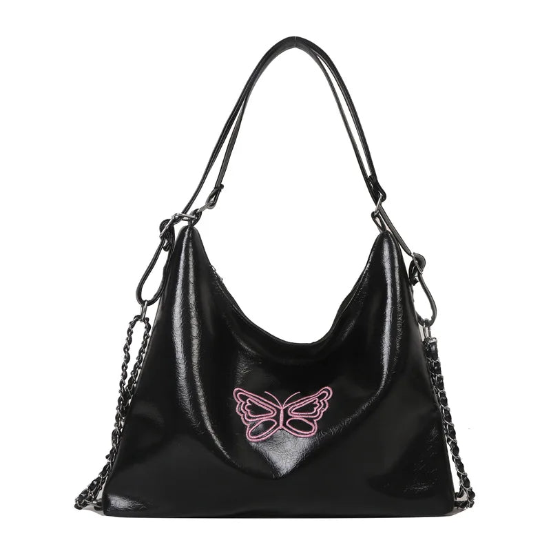 Qfdian Women Tote Bag Shopper Shoulder Bags Handbags Large Capacity Storage Reusable Butterfly Backpack School Bags For Girl Gifts