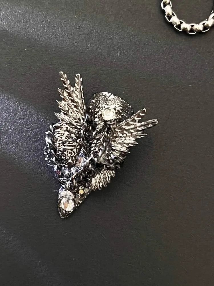 Qfdian Handmade Nail Shot of Spicy Girl Heavy Industry Metal Lost Paradise Subculture Super Cool Spicy Girl Dark Personality  Nails