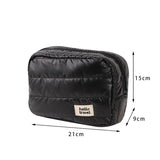 Qfdian Large Capacity Makeup Bag Cosmetic Bag Toiletry Bag Washbag Portable Storage Bag Travel Organizer