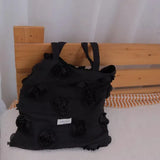 Qfdian Korean All Match Fashion Office Lady Shoulder Bags Casual Travel Streetwear Women's Handbags Patchwork Flower Sweet Underarm Bag