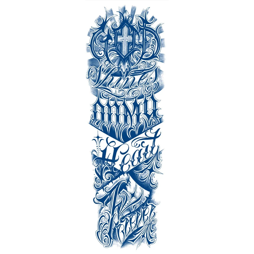 Qfdian Full Leg Arm Temporary Herbal Juice Ink Tattoo Stickers Lasting  15 Days Waterproof Tattoo  Animal  Tattoo Stickers for Men Boys