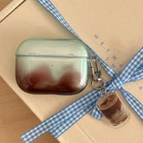 Qfdian Simple Transparent Gradient Smudging TPU Case For Apple Airpods 2 3 Earphone Coque Soft Silicone Funda For Airpods Pro 2nd Cover